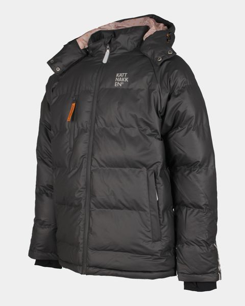 Kattnakken , Bobleregnjakke kort sludd voksen kattesvart