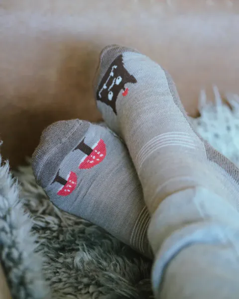 Kattnakken ullsokker antiskli m&aring;nefjell